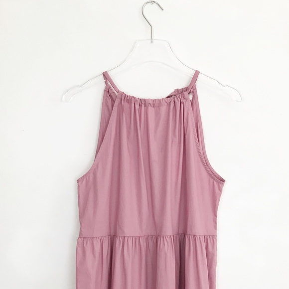 A New Day Pink Tiered Halter Dress Sundress  Summer Small MWT - Picture 4 of 12